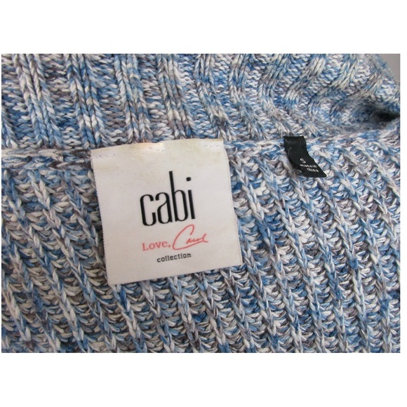 SOLD!!! Cabi Napa Blue Ling Duster Sweater Vest Oversize - Picture 5 of 6